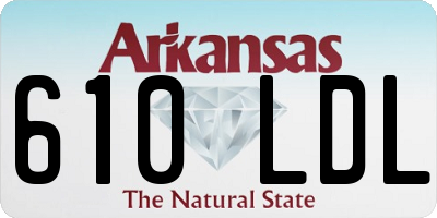 AR license plate 610LDL