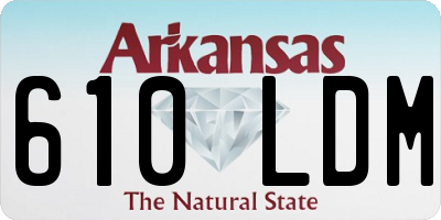 AR license plate 610LDM