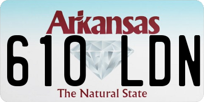 AR license plate 610LDN