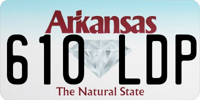AR license plate 610LDP
