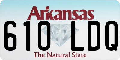 AR license plate 610LDQ