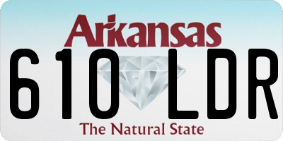 AR license plate 610LDR