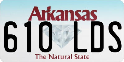 AR license plate 610LDS