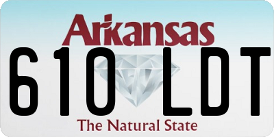 AR license plate 610LDT