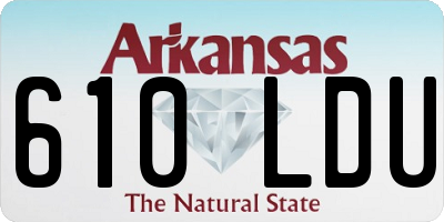AR license plate 610LDU