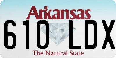 AR license plate 610LDX