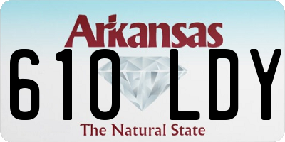 AR license plate 610LDY