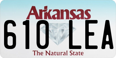 AR license plate 610LEA