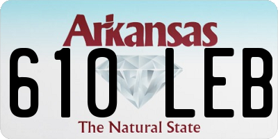 AR license plate 610LEB