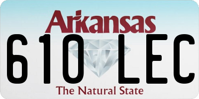 AR license plate 610LEC