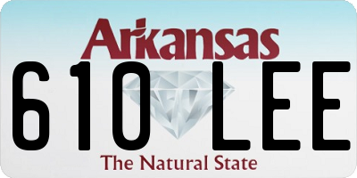 AR license plate 610LEE