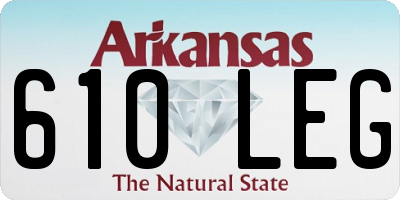 AR license plate 610LEG