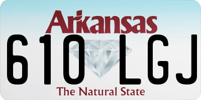 AR license plate 610LGJ