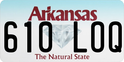 AR license plate 610LOQ