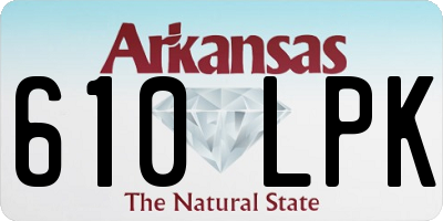 AR license plate 610LPK