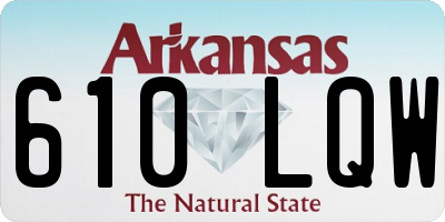 AR license plate 610LQW
