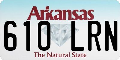 AR license plate 610LRN