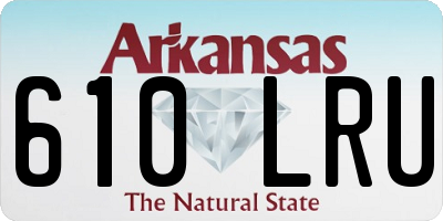AR license plate 610LRU