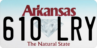 AR license plate 610LRY