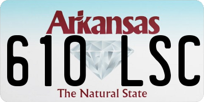 AR license plate 610LSC