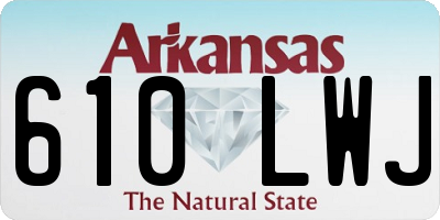 AR license plate 610LWJ
