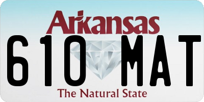 AR license plate 610MAT