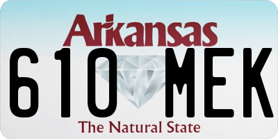 AR license plate 610MEK