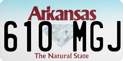 AR license plate 610MGJ