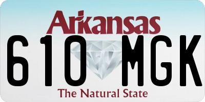AR license plate 610MGK