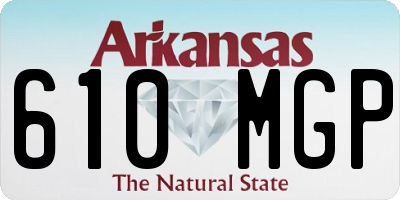 AR license plate 610MGP