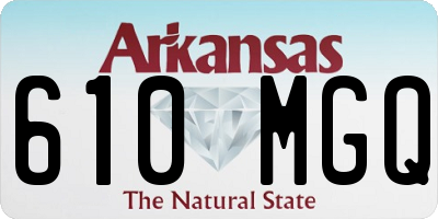 AR license plate 610MGQ