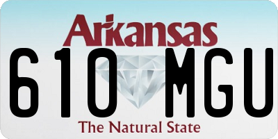 AR license plate 610MGU