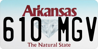 AR license plate 610MGV