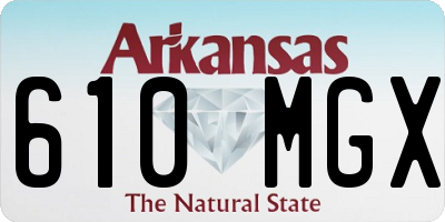 AR license plate 610MGX
