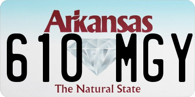 AR license plate 610MGY