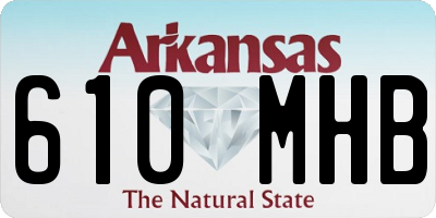 AR license plate 610MHB