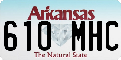 AR license plate 610MHC