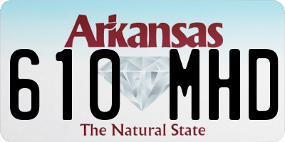 AR license plate 610MHD
