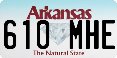 AR license plate 610MHE
