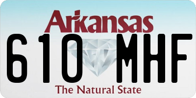 AR license plate 610MHF