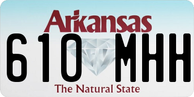 AR license plate 610MHH
