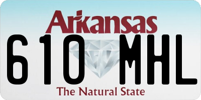 AR license plate 610MHL