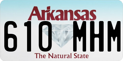 AR license plate 610MHM