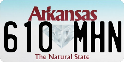 AR license plate 610MHN