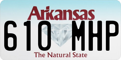 AR license plate 610MHP