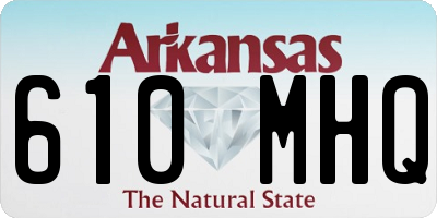 AR license plate 610MHQ