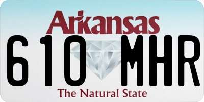 AR license plate 610MHR