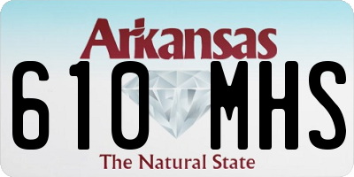 AR license plate 610MHS