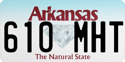 AR license plate 610MHT