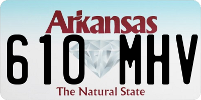 AR license plate 610MHV